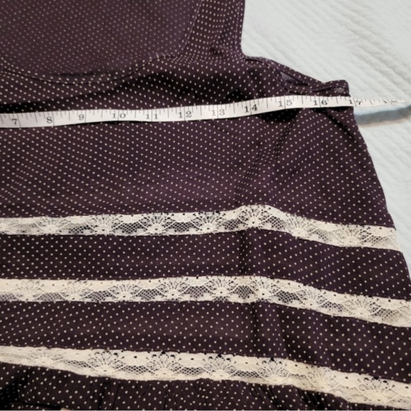 XS - Black & White Polka Dot - Intimately Free People Tunic Top - Picture 3 of 6